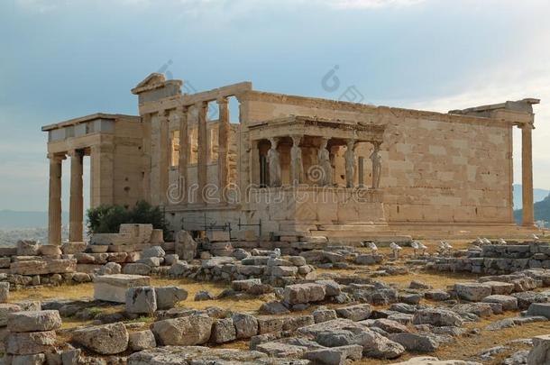 厄里希翁<strong>神殿</strong>-古老的庙采用雅典人古希腊城市的卫城,希腊