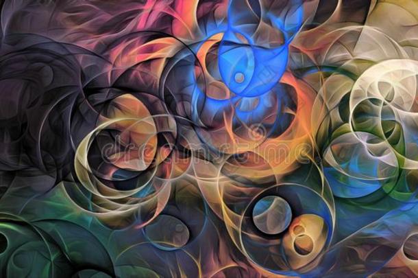 抽象的引起幻觉的背景有色的不规则碎片形热点安排