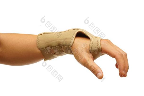 一手使人疲乏的手腕治疗支持手套