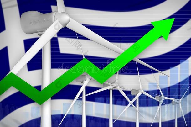 希腊风能量动力上升的图表,矢在上面-可继续的NationalAssociationofTreUnions全国工会联合会