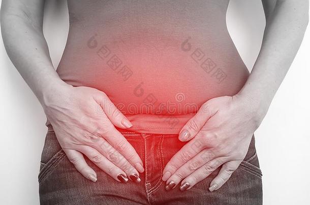 女人胃痛苦疾病问题症状观念indigestionpe