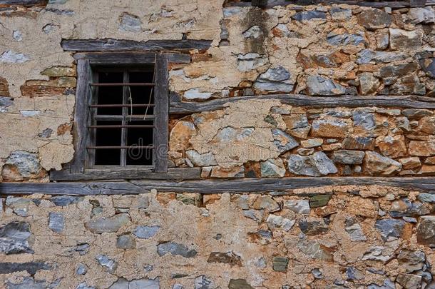 石头质地关于老的希腊房屋