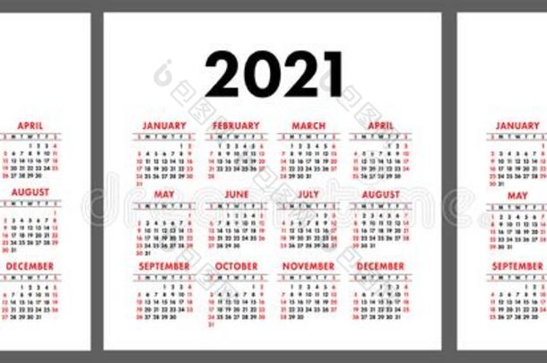 日历2020,2021,<strong>2022</strong>年.垂直的矢量砑光机设计
