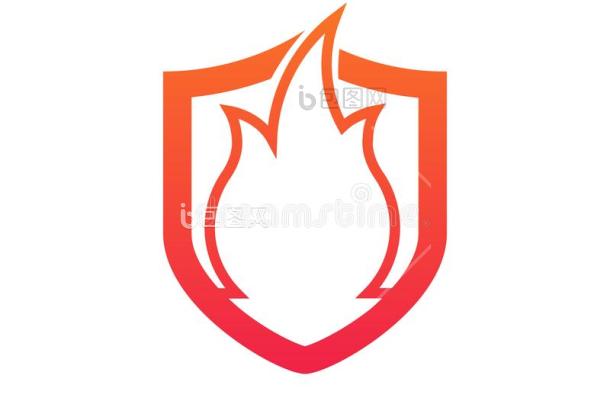 盾火标识设计元素矢量火盾偶像-包图企业站