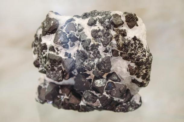 磁铁矿.化石石头采用博物馆