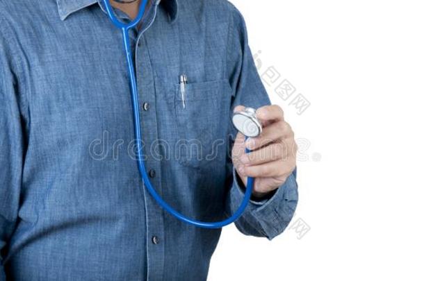 卫生保健和医学的观念.卫生保健医生和蓝色烤