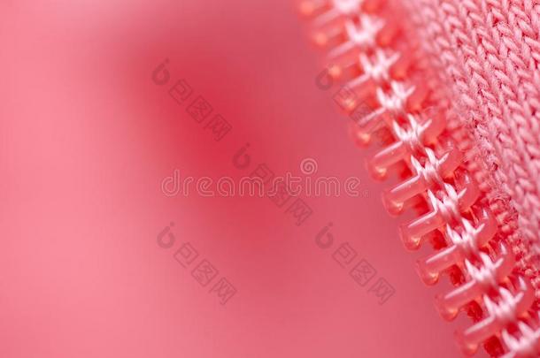 粉红色的织物质地材料纺织品拉链