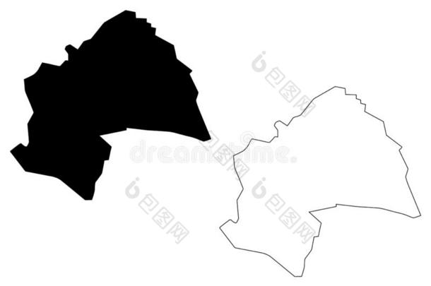 alii其他人-卡迪西耶省地图矢量