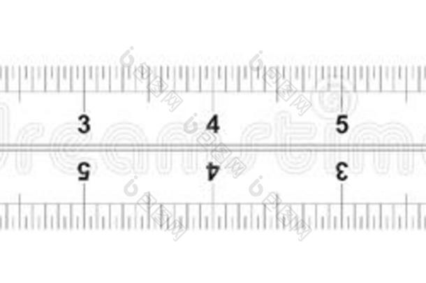 尺<strong>双向</strong>的8英寸.米制的校准格子.指已提到的人两个