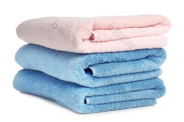 折叠的软的毛巾布毛巾