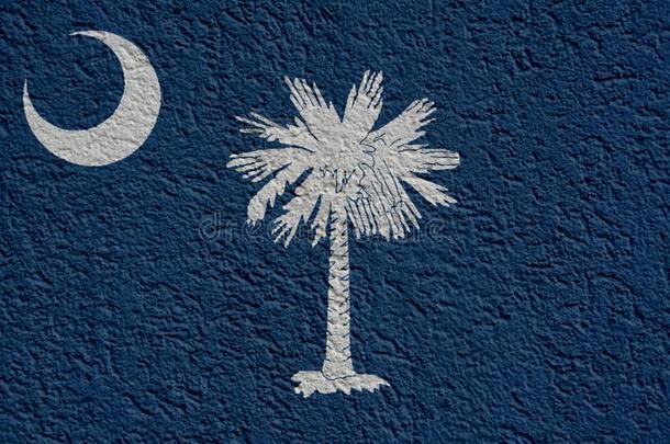 我们国家政治或商业观念:南方卡罗莱纳州旗墙