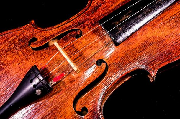 <strong>古典</strong>的形状木材酿酒的小提琴