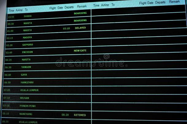 交通工具的<strong>运行时</strong>间表展映和了解情况的飞行地位采用机场