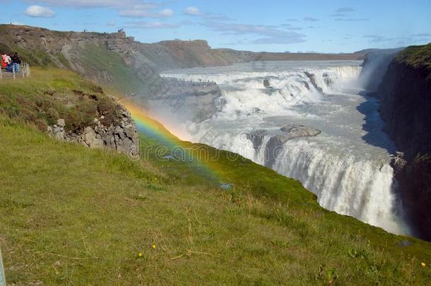 居德瀑布瀑布采用冰岛