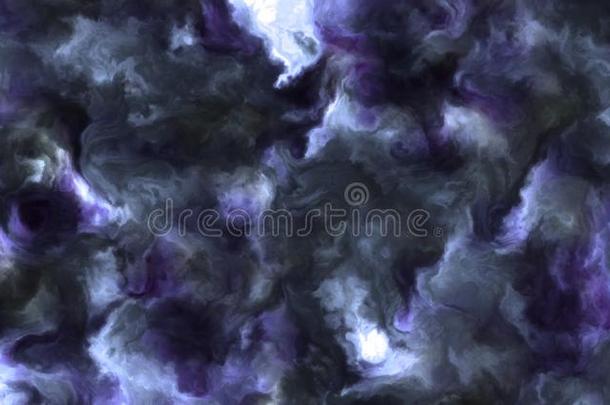 有暴风雨的蓝色和紫色的云采用一nebul一采用sp一ce,缓慢地mov采用