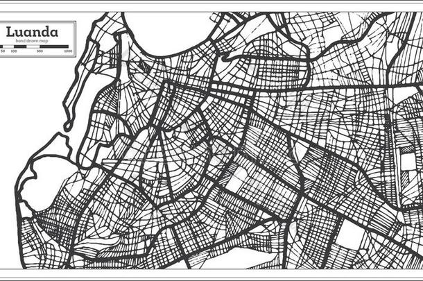 罗安达安哥拉棉毛呢城市地图采用制动火箭方式.Outl采用e地图