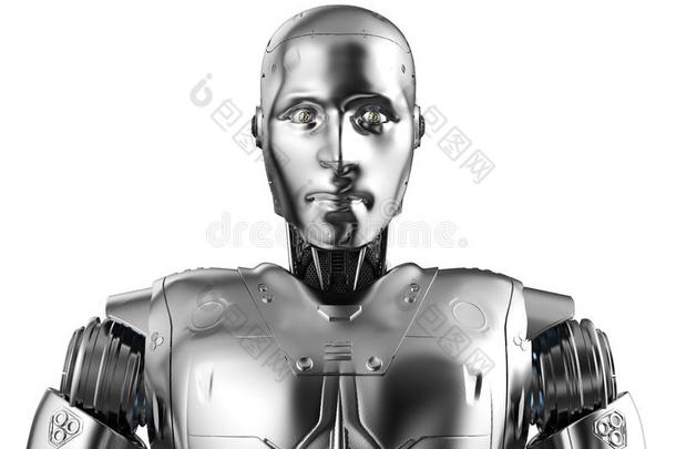 有人的特点的机器人肖像