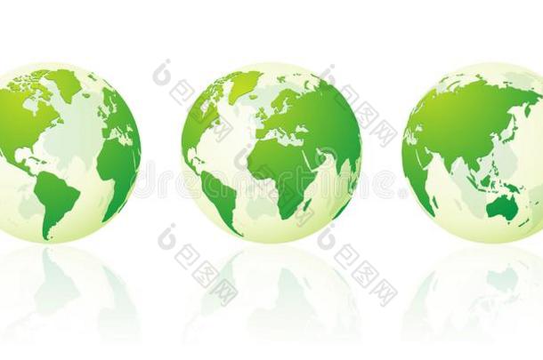 透明的世界球monopellantaccessorypowersupply单元推进剂附件能量供给行星地球绿色的放置