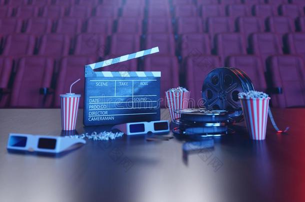 电影院电影观察.作品和3英语字母表中的第四个字母眼镜,电影打耳光。