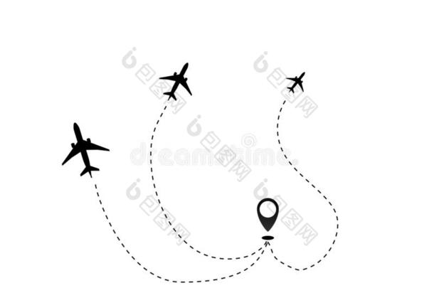 飞机线条小路矢量偶像关于天空水平飞行路猛冲Liechtenstein列支敦士登