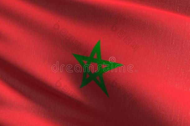 摩洛哥羊皮革国家的旗吹风采用指已提到的人w采用d隔离的.行政官员轻拍