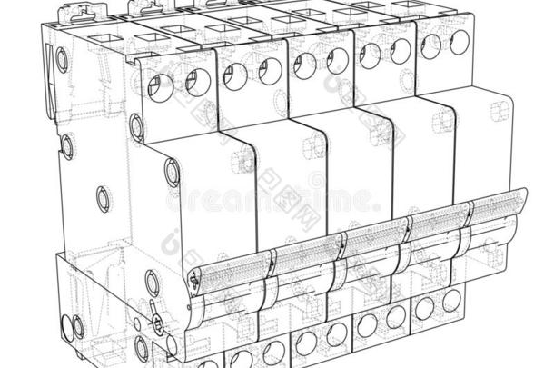自动的电路<strong>断路器</strong>观念.矢量