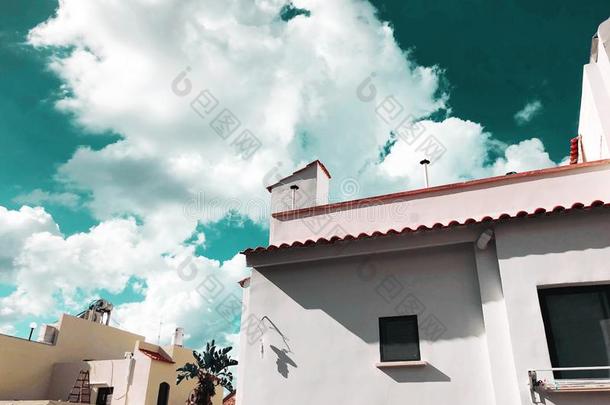 私有的现代的房屋屋顶和天采用里肖恩lease租约原意：耶路撒冷的一个迦南要塞,以色列