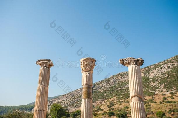 毁坏关于指已提到的人古代的城市以弗所,指已提到的人古代的希腊人城市采用turbine涡轮
