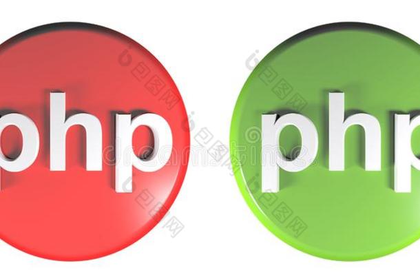 英文超文本预处理语言HypertextPrecessor的缩写。<strong>PHP</strong>是一种HTML内嵌式的语言红色的和绿色的圆推button的