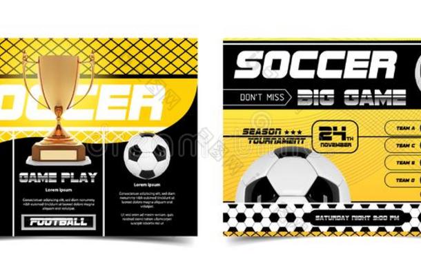 <strong>足球海报</strong>设计矢量.足球飞鸟和球和得分