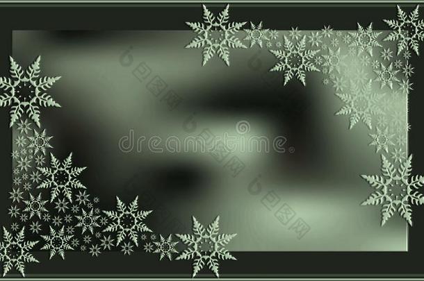 冬主题雪抽象的照片框架变模糊背景光