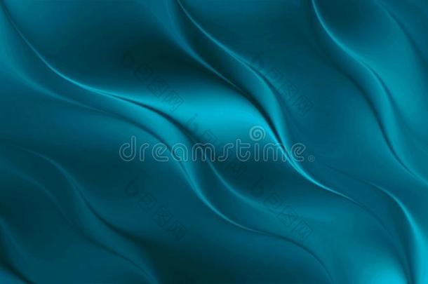 蓝色透明的波浪抽象的变模糊背景壁纸illustrate举例说明