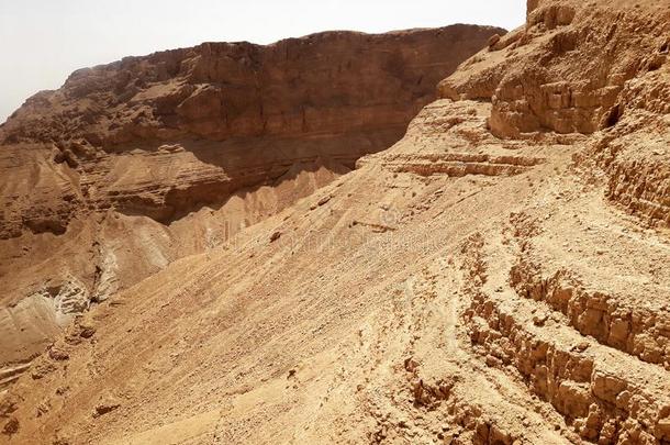 山看法从马察达堡垒,以色列.