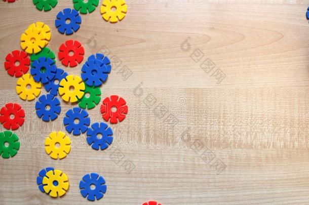 颜色孩子们`英文字母表的第19个字母<strong>组合</strong>玩具向一光木制的b一ckground