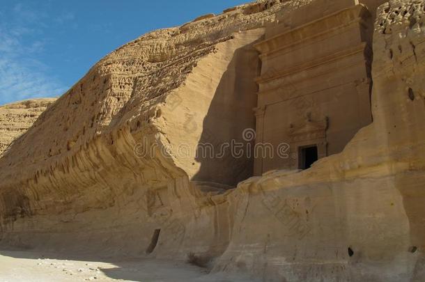 马丹萨利赫,考古学的地点和纳巴坦墓穴采用沙特阿拉伯国家的一