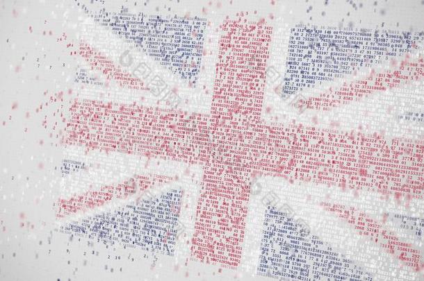旗关于伟大的不列颠存在镇静的和算术.观念的3英语字母表中的第四个字母