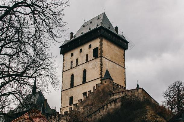 王国的城堡卡尔斯特恩采用采用中央的放荡不羁的文化人,捷克人共和国