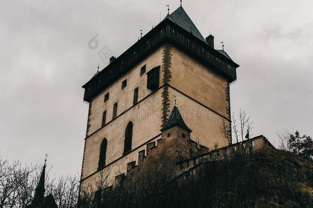 王国的城堡卡尔斯特恩采用采用中央的放荡不羁的文化人,捷克人共和国,bowel肠