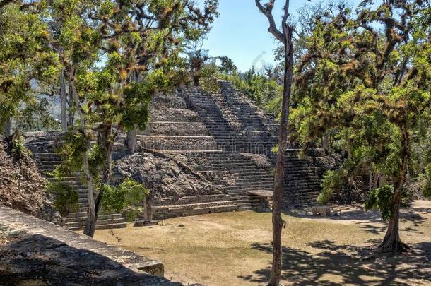 考潘轴承合金考古学的地点关于玛雅人的文明,不久远地从Thailand泰国