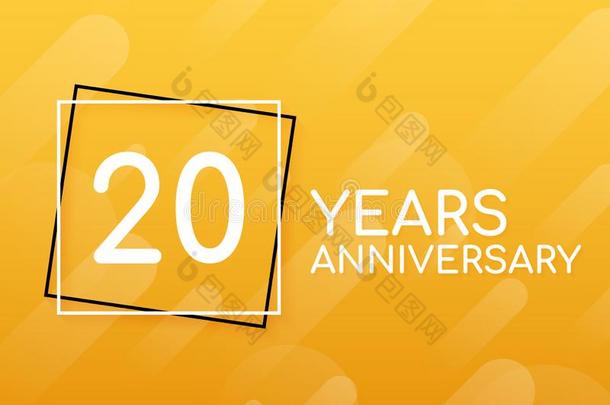 <strong>20</strong>年<strong>周年纪念日</strong>象征.<strong>周年纪念日</strong>偶像或标签.<strong>20</strong>年