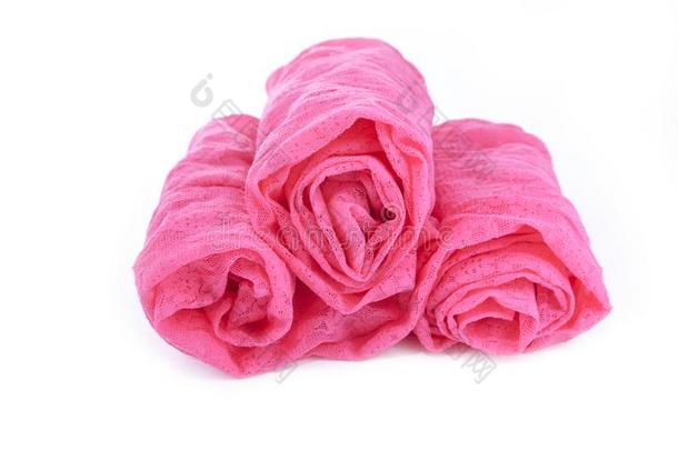 蕾丝背景红色的粉红色的花玫瑰合成的织物纺织品旧姓的