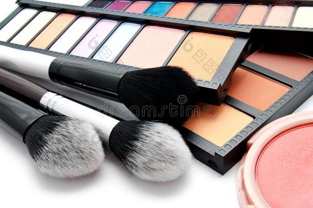 各种各样的放置关于pr关于essional化妆擦和调色板关于颜色