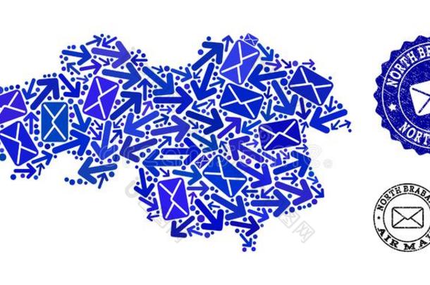 邮件交通拼贴画关于马赛克地图关于北方亚麻短纤维<strong>粗布</strong>省份和