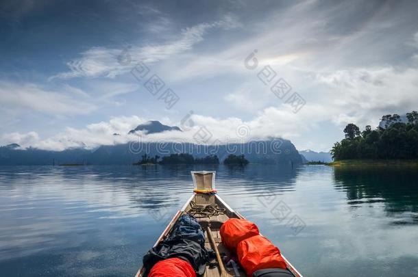 独木舟旅游向哇锐气湖,山氯灭杀威,泰国