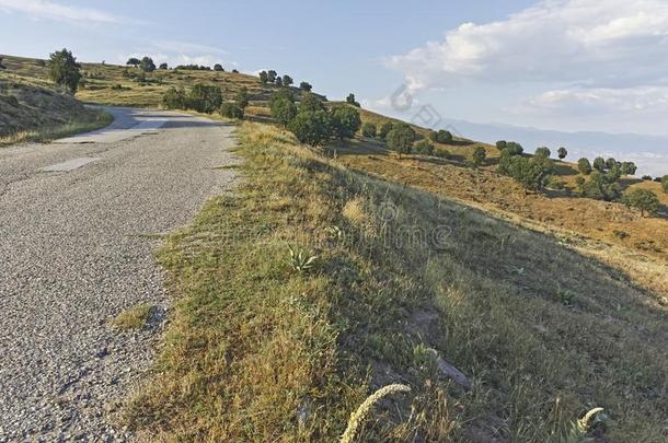 日落风景关于奥格拉日登·格拉日登山,保加利亚