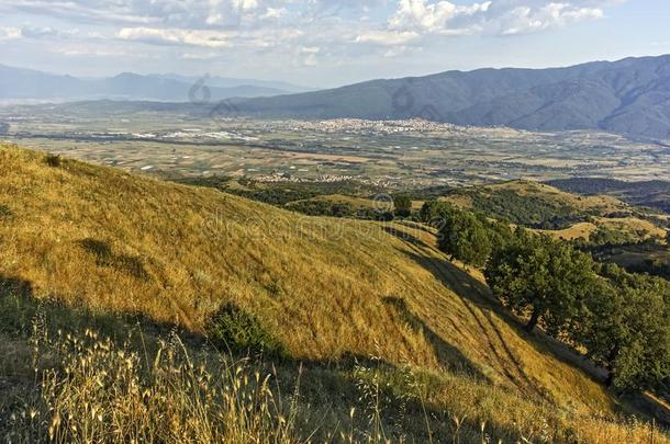 日落风景关于奥格拉日登·格拉日登山,保加利亚