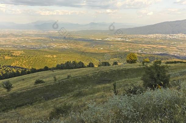 日落风景关于奥格拉日登·格拉日登山,保加利亚