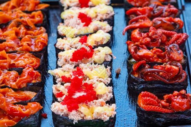 寿司名册日本人精美.日本人传统的食物从日本里