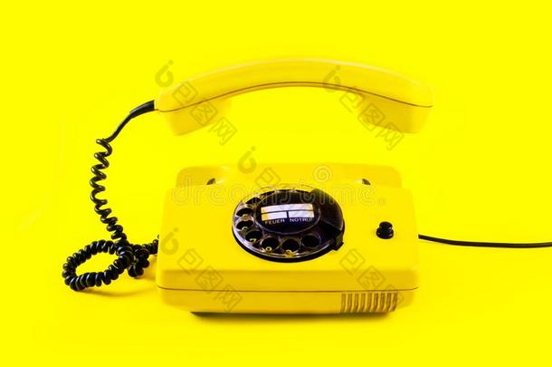 <strong>制动</strong>火箭酿酒的电话电话听筒黄色的塑料制品桔子迪斯科后台