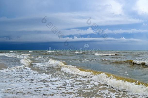 海波洗指已提到的人干净的沙的海滩.风景向一野生的海滩.